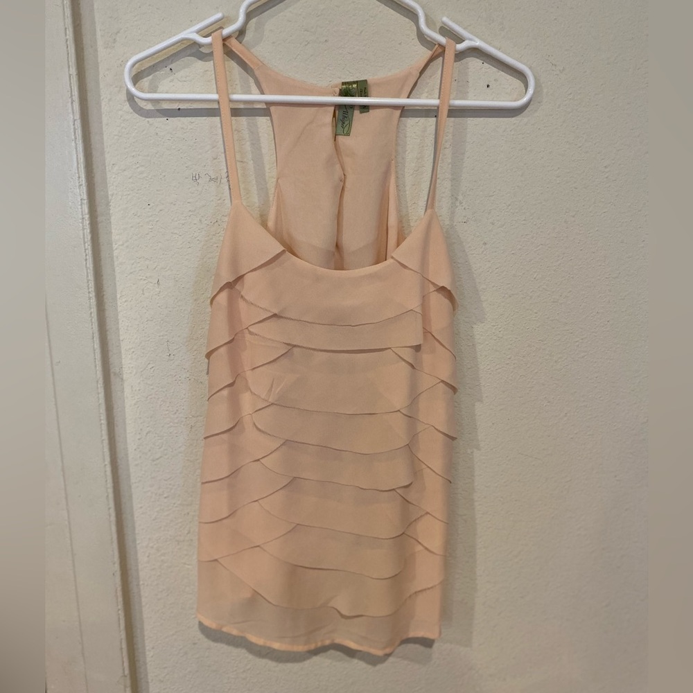 Whisper Tank Top, S, Light Coral Pink